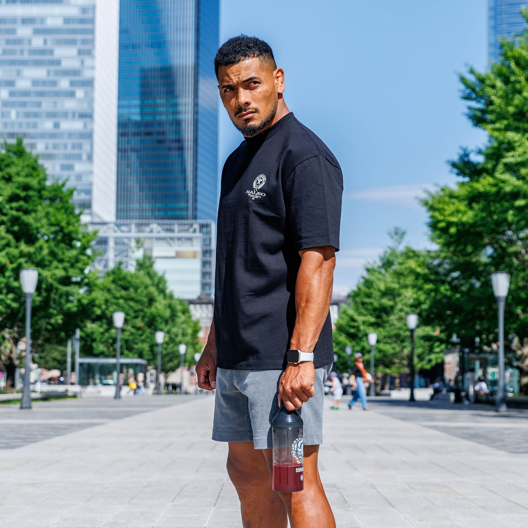 HALEO CLUB REAL TEE BLACK