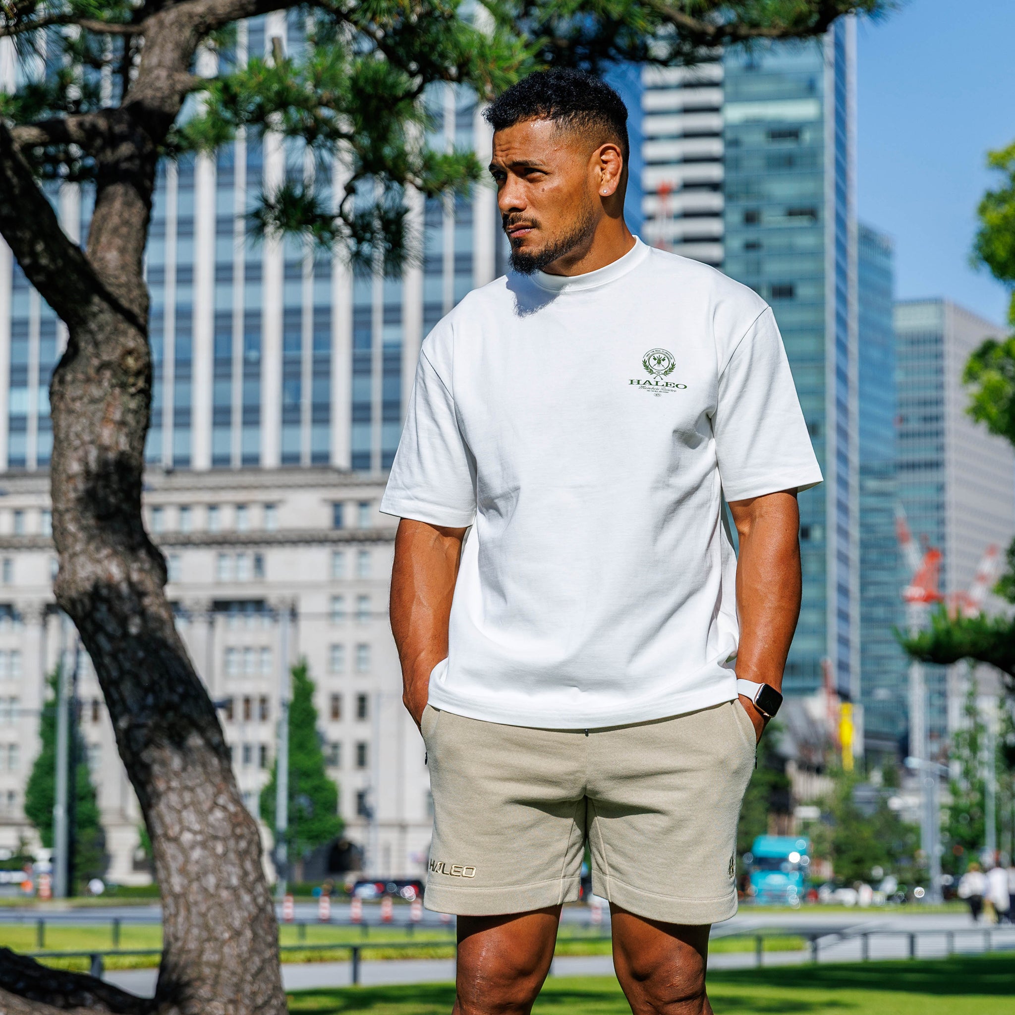 HALEO CLUB REAL TEE WHITE