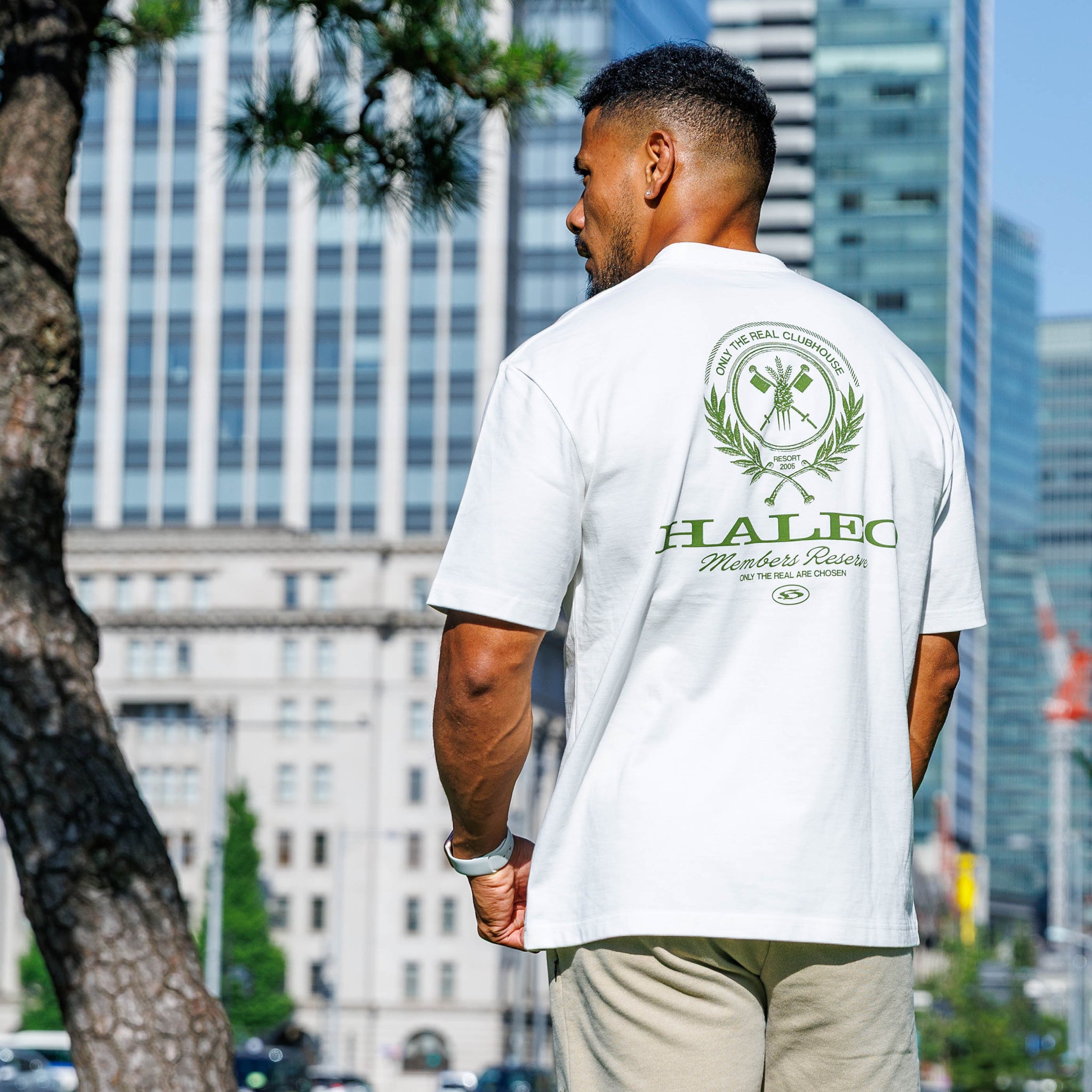 HALEO CLUB REAL TEE WHITE