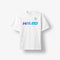 HALEO BLUE FLAME TEE WHITE