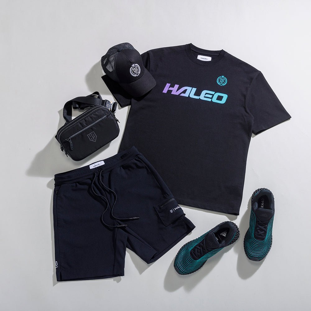 HALEO CARGO STRETCH SHORTS BLACK - HALEO×バルクスポーツ公式ストア