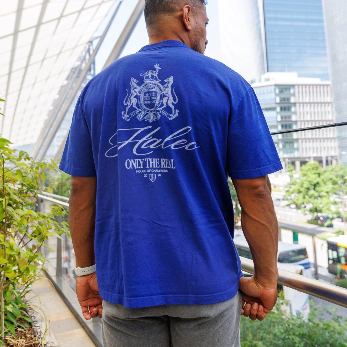 HALEO CHAMPIONS TEE BLUE - HALEO×バルクスポーツ公式ストア