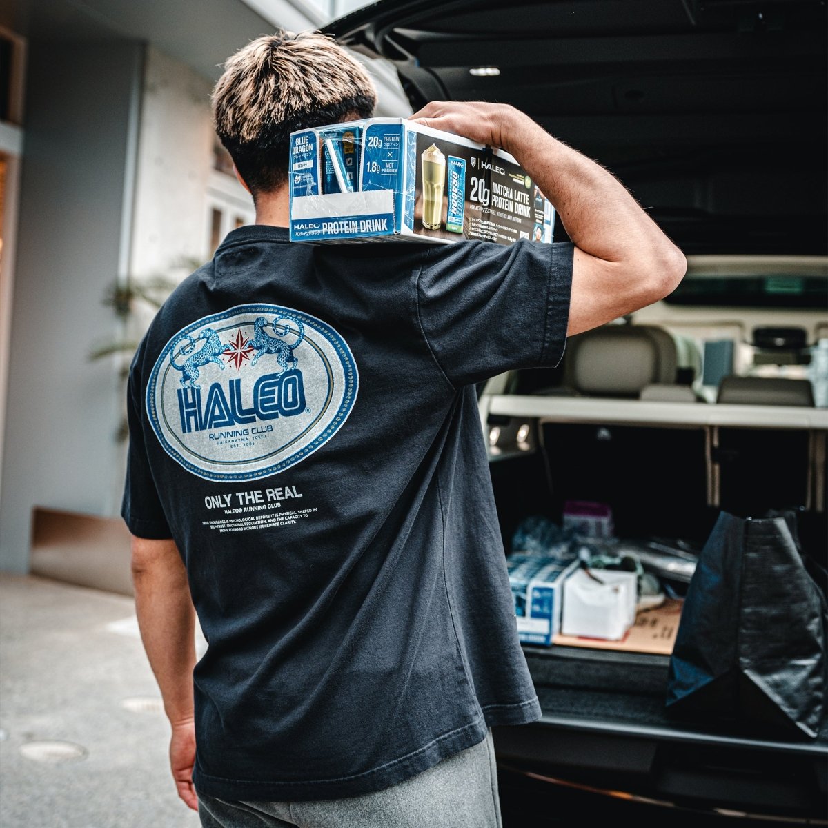 HALEO RUN CLUB TEE VINTAGE BLACK - HALEO×バルクスポーツ公式ストア